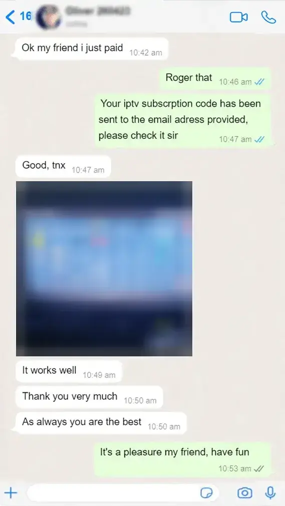 Customer conversation with support, screenshot 3
